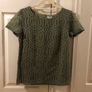 J.Crew olive green top